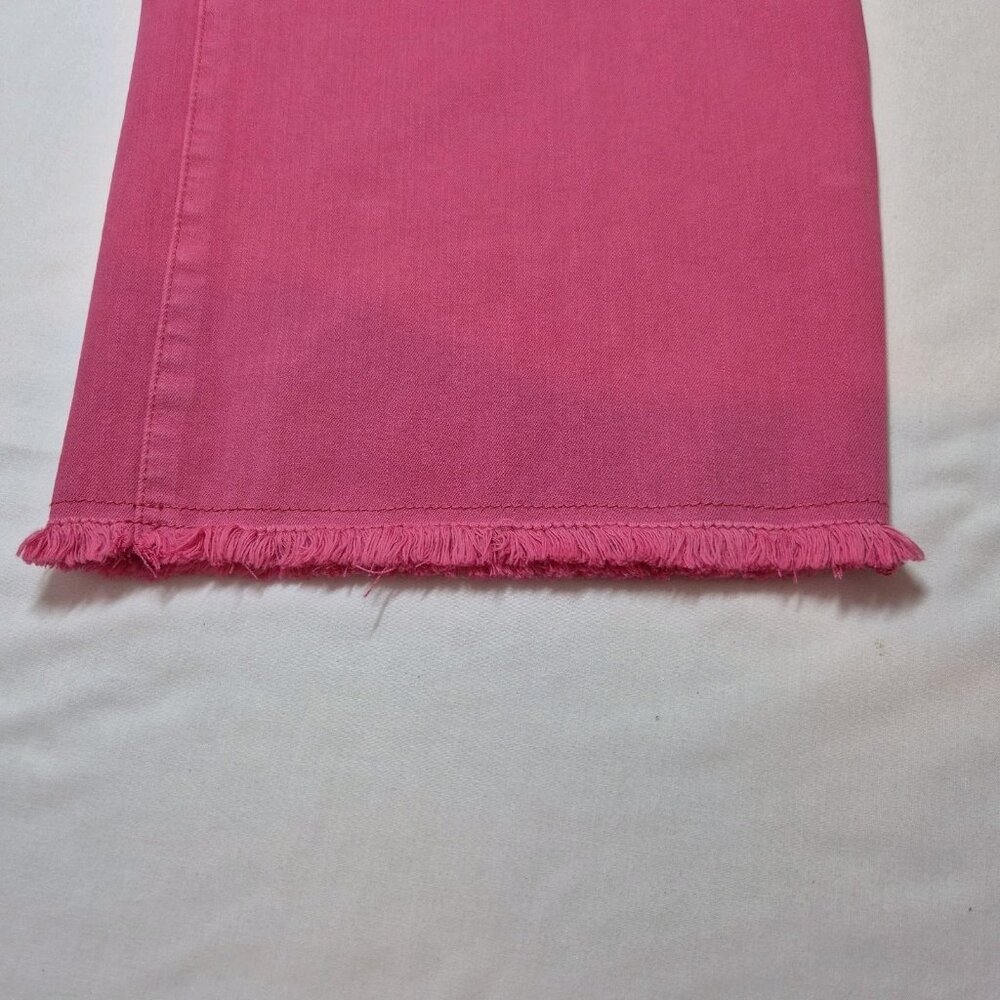 John Mark Women's Jeans Pants 22W Stretch Frayed Raw Fringe Ankle Fuchsia (11) - Picture 15 of 16